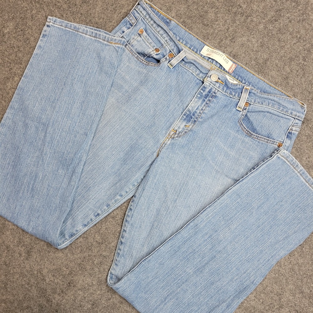 Levis 505 Jeans Womens 14M Blue Denim Stretch Straight Leg Americana Streetwear